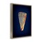 Stupell Industries Cone Shell on Blue Floater Framed Canvas Wall Art Design by Graffi*tee Studios